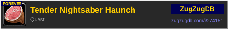 Tender Nightsaber Haunch: forum signature banner