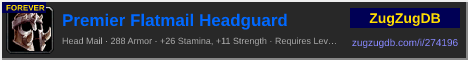 Premier Flatmail Headguard: forum signature banner