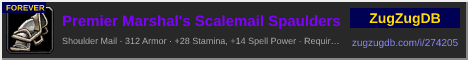 Premier Marshal's Scalemail Spaulders: forum signature banner