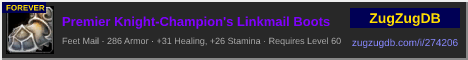 Premier Knight-Champion's Linkmail Boots: forum signature banner