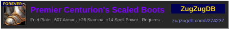 Premier Centurion's Scaled Boots: forum signature banner