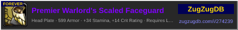 Premier Warlord's Scaled Faceguard: forum signature banner