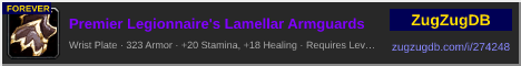 Premier Legionnaire's Lamellar Armguards: forum signature banner