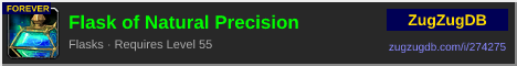 Flask of Natural Precision: forum signature banner