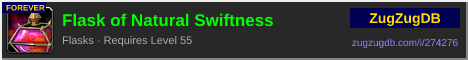Flask of Natural Swiftness: forum signature banner