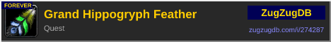 Grand Hippogryph Feather: forum signature banner