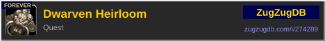 Dwarven Heirloom: forum signature banner