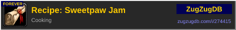 Recipe: Sweetpaw Jam: forum signature banner