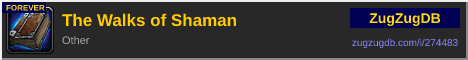 The Walks of Shaman: forum signature banner
