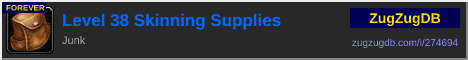 Level 38 Skinning Supplies: forum signature banner