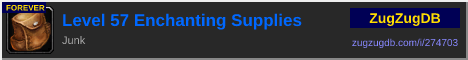 Level 57 Enchanting Supplies: forum signature banner
