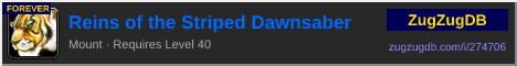 Reins of the Striped Dawnsaber: forum signature banner