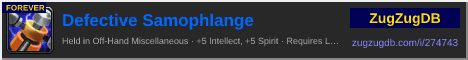 Defective Samophlange: forum signature banner