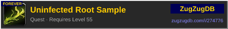 Uninfected Root Sample: forum signature banner