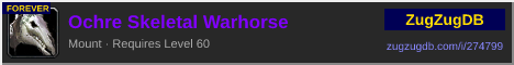 Ochre Skeletal Warhorse: forum signature banner