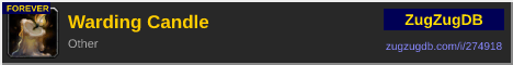 Warding Candle: forum signature banner
