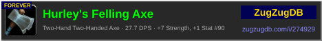 Hurley's Felling Axe: forum signature banner
