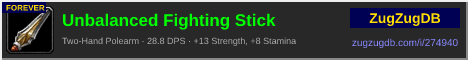 Unbalanced Fighting Stick: forum signature banner