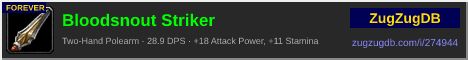 Bloodsnout Striker: forum signature banner