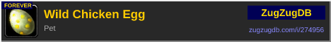 Wild Chicken Egg: forum signature banner