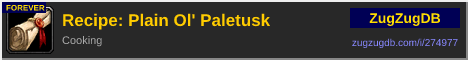 Recipe: Plain Ol' Paletusk: forum signature banner