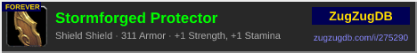 Stormforged Protector: forum signature banner