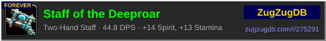 Staff of the Deeproar: forum signature banner