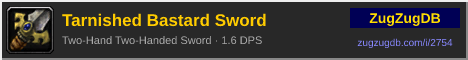 Tarnished Bastard Sword: forum signature banner
