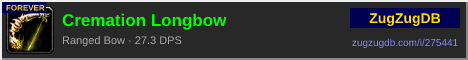 Cremation Longbow: forum signature banner
