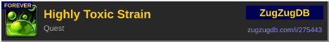 Highly Toxic Strain: forum signature banner