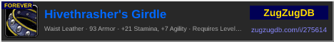 Hivethrasher's Girdle: forum signature banner