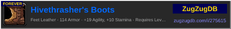 Hivethrasher's Boots: forum signature banner