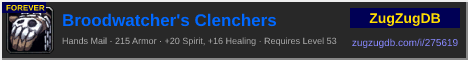 Broodwatcher's Clenchers: forum signature banner