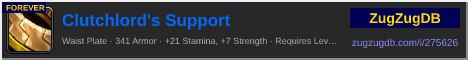 Clutchlord's Support: forum signature banner
