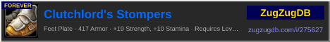Clutchlord's Stompers: forum signature banner