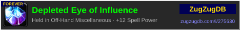 Depleted Eye of Influence: forum signature banner