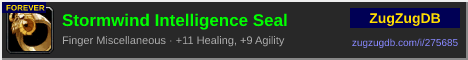 Stormwind Intelligence Seal: forum signature banner
