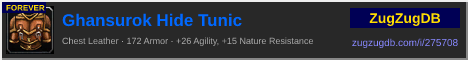 Ghansurok Hide Tunic: forum signature banner