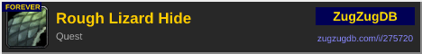 Rough Lizard Hide: forum signature banner