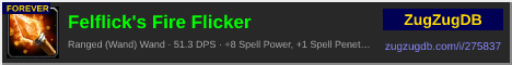 Felflick's Fire Flicker: forum signature banner