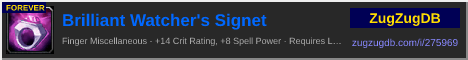 Brilliant Watcher's Signet: forum signature banner