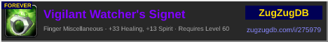 Vigilant Watcher's Signet: forum signature banner