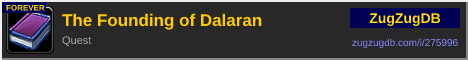 The Founding of Dalaran: forum signature banner