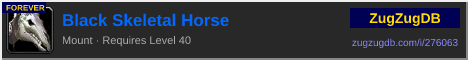 Black Skeletal Horse: forum signature banner