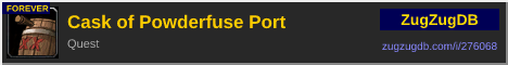 Cask of Powderfuse Port: forum signature banner