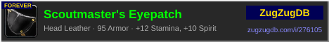Scoutmaster's Eyepatch: forum signature banner