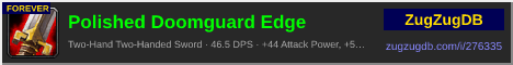 Polished Doomguard Edge: forum signature banner