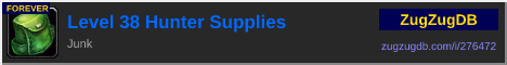 Level 38 Hunter Supplies: forum signature banner