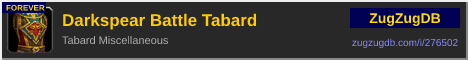 Darkspear Battle Tabard: forum signature banner