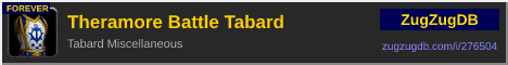 Theramore Battle Tabard: forum signature banner